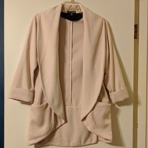 Blush Pink Open Blazer